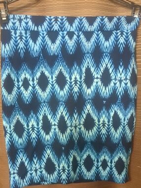 Forever 21 Blue Tie-Dye Skirt